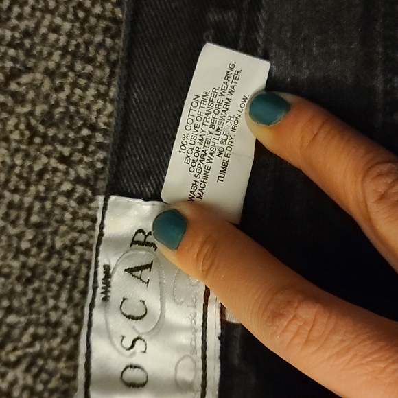 Oscar de la renta  gray  jeans in great condition - Picture 7 of 8